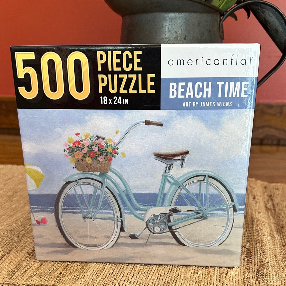 Beach Time 500 Piece Puzzle - Blue‎ and White